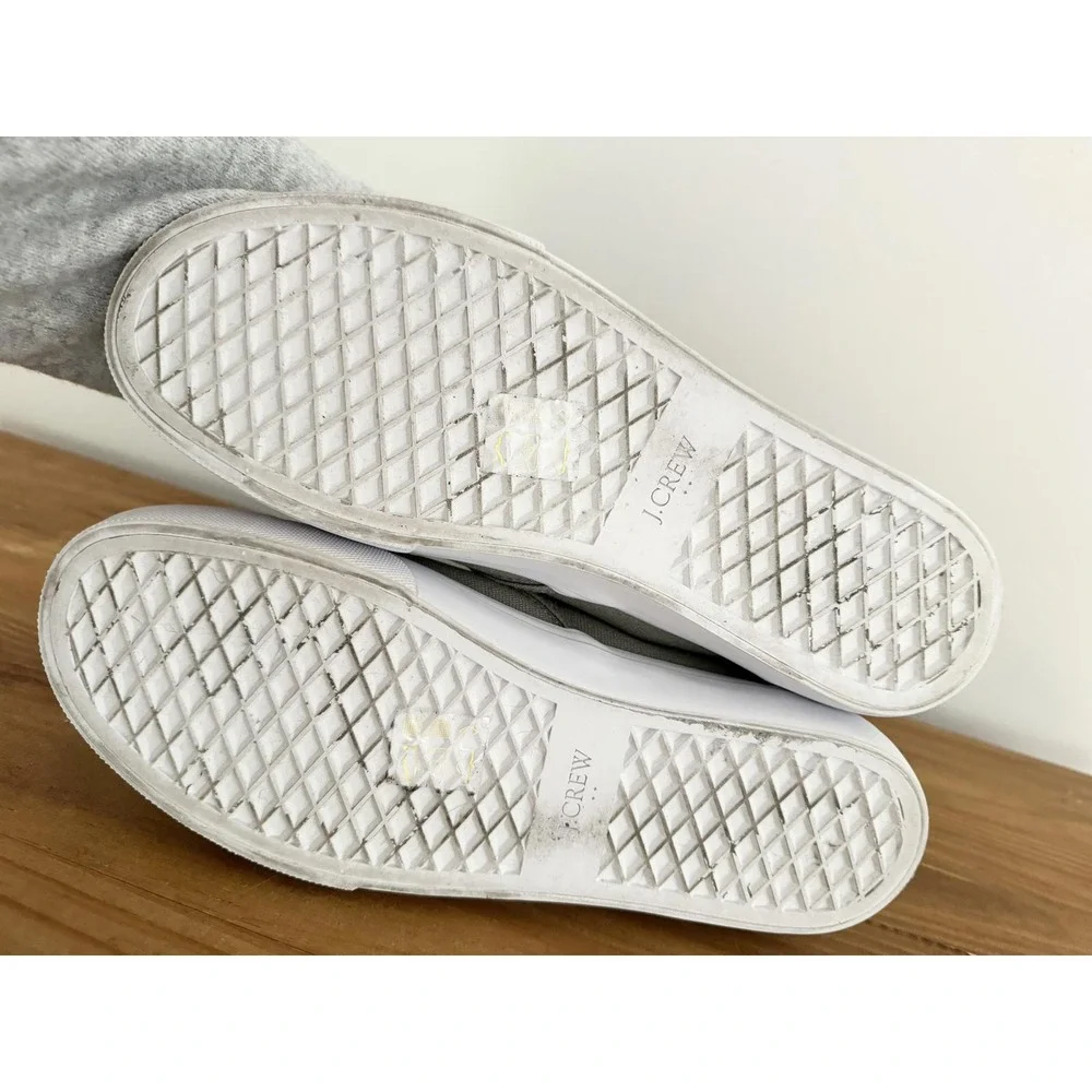 J. Crew Men's‎ Canvas Slip On Casual Sneakers Khaki Tan Size